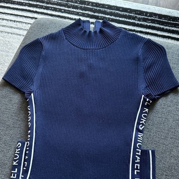 Micheal Kors Mock Neck Knee-Length Dress - Picture 5 of 11